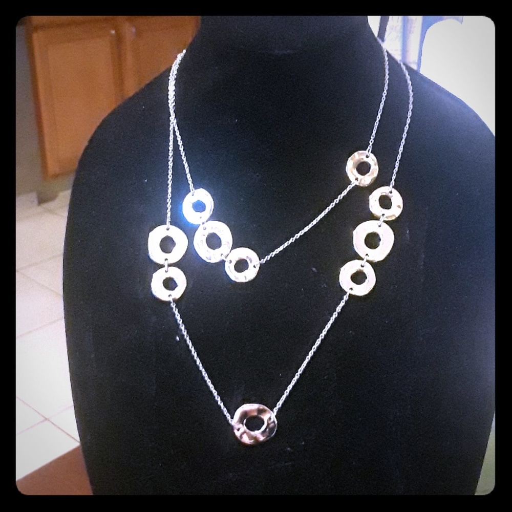 New Macy's costume gold necklace